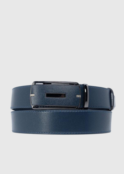 Artem tum&scaron;i zila josta ar metālisku sprādzi