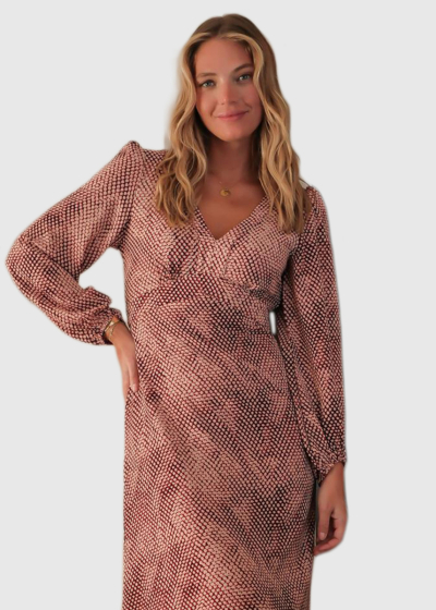 Ekaterina long printed dress