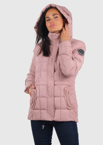 Evangelia pink jacket with hood