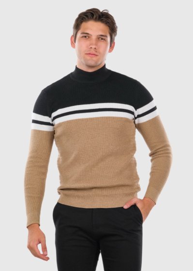 Devrim mens high neck sweater
