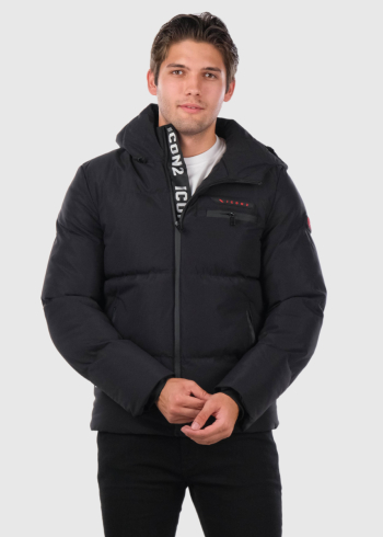 Earl black mens short jacket
