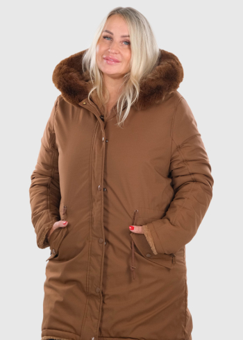 Iriana Plus Size brown women's jacket