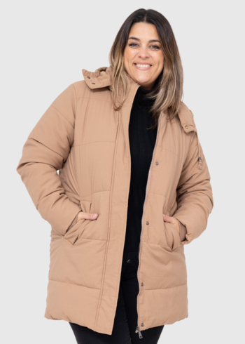 Irini Plus Size beige women's jacket