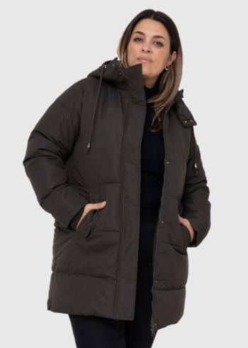 Irini Plus Size khaki women's jacket