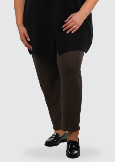 Jamelia Plus Size khaki women's pants with insulation