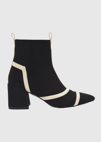 AZAREY black short boots with inserts