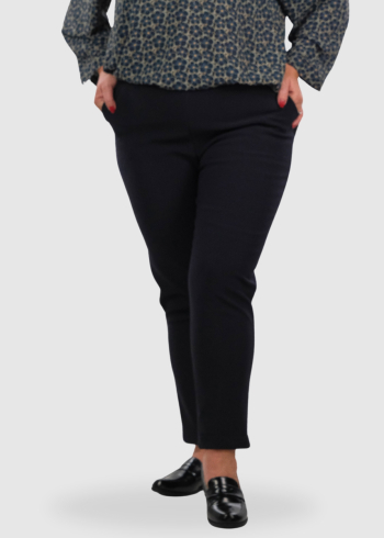 Jamelia Plus Size dark blue women's warm lining pants