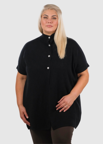 Jane Plus Size black cardigan