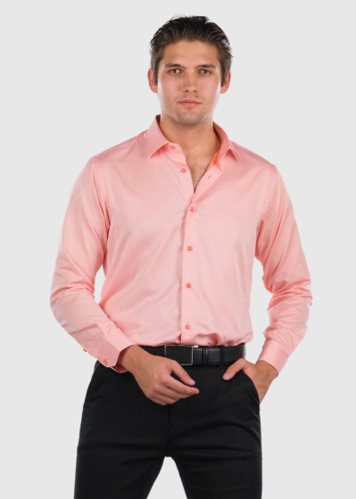 Ferris Regular Fit light pink mens shirt