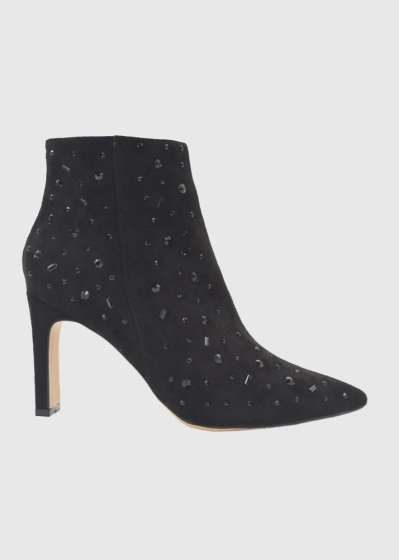 AZAREY black boots with rhinestones