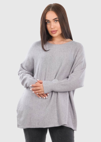 Lenuta grey women's sweater
