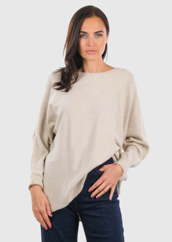 Lenuta light beige women's sweater
