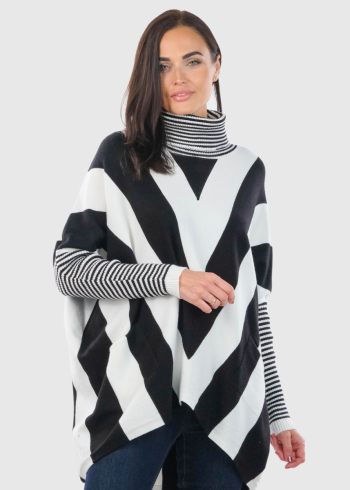 Leila women's striped sweater