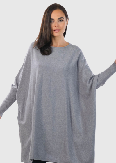 Libi grey longline sweater
