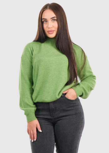 Delmira green women's sweater