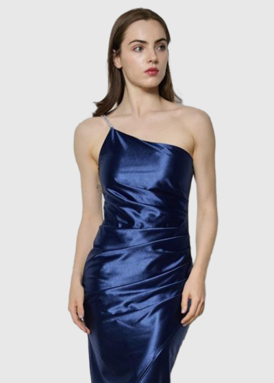 Asmita blue fitting evening dress