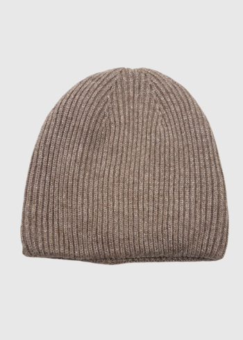 Zeyna dark beige knitted hat