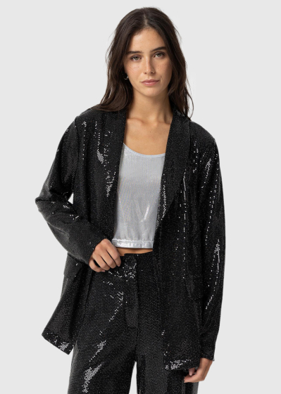 Black blazer with sequins