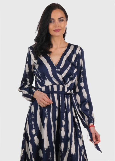 Amela длинное платье с поясом