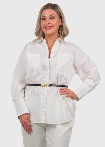 White shirt with pockets