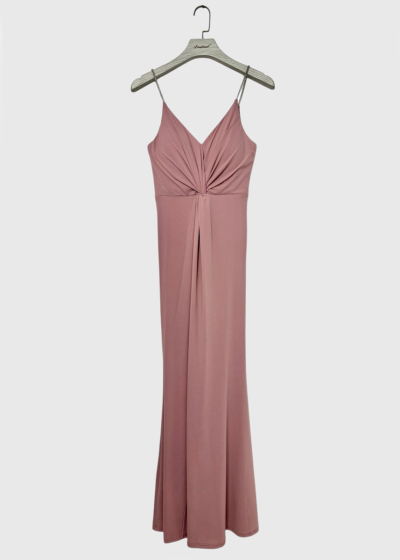 Gultena pink evening dress with split