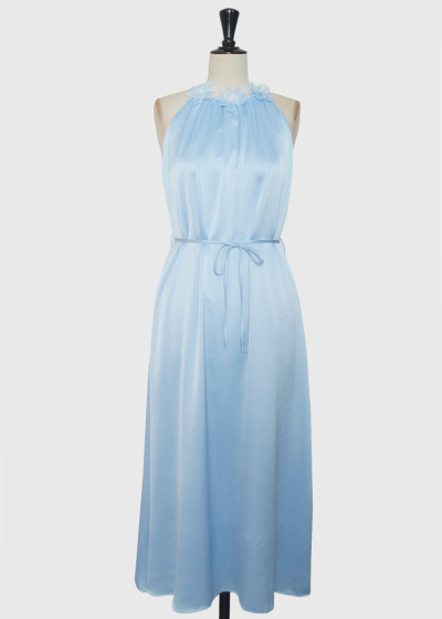 Yulia light blue long dress