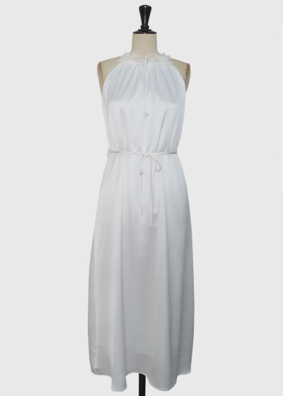 Yulia white long dress