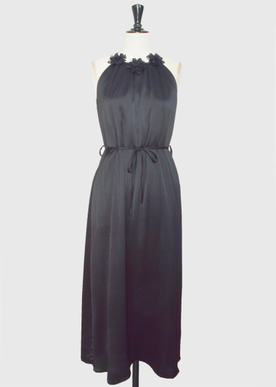 Yulia black long dress