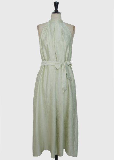 Yasu light green tie waist dress