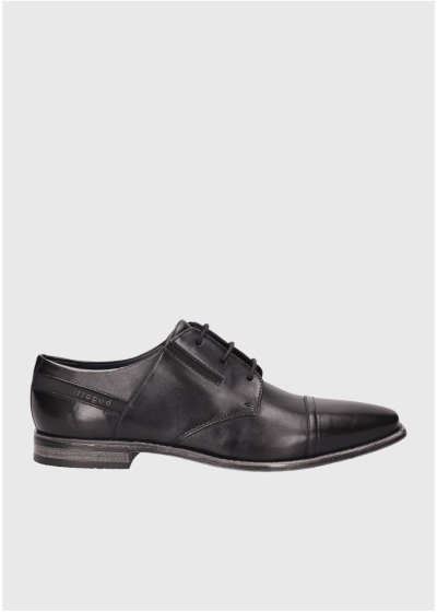 Bugatti black leather shoes