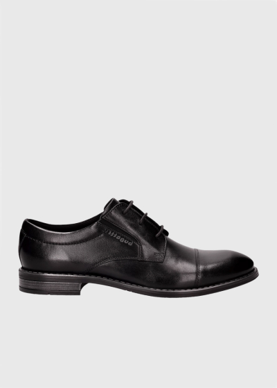 Bugatti black leather shoes