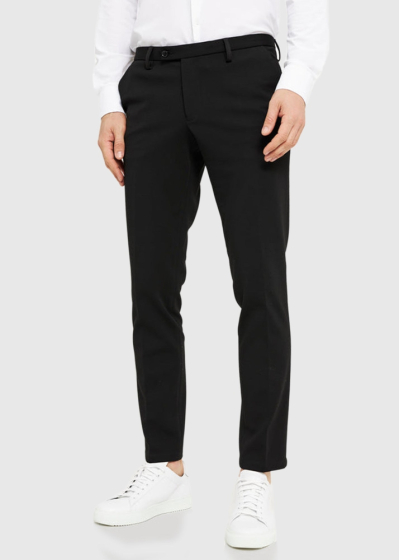 Nicodemo Slim Fit melnas vīriešu bikses