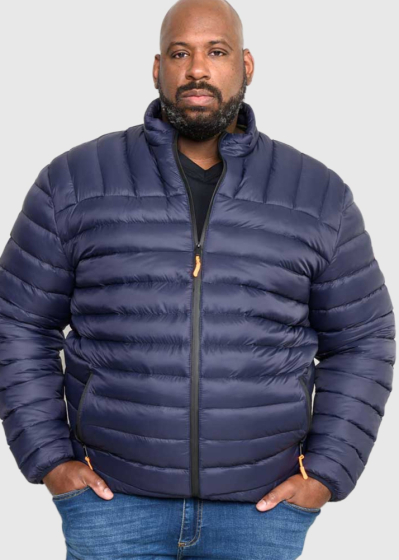 Mauro Plus Size dark blue short jacket