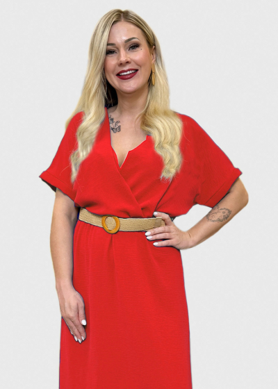 Mia redlong dress