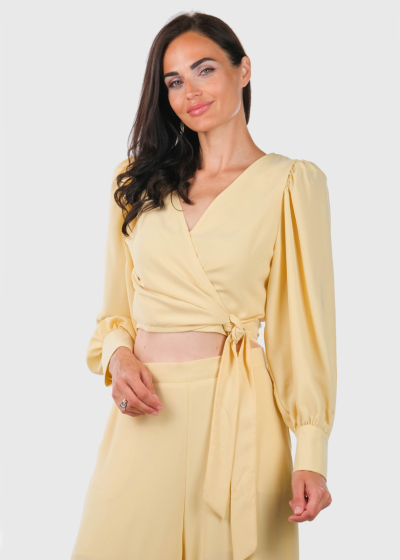 Tatjana yellow long sleeve blouse