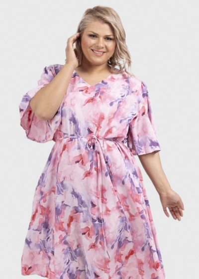 Sapphire Plus Size printed dress