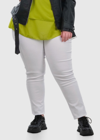Jade Lielo izmēru baltas bikses