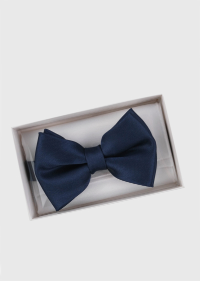 Dark blue men's bow tie