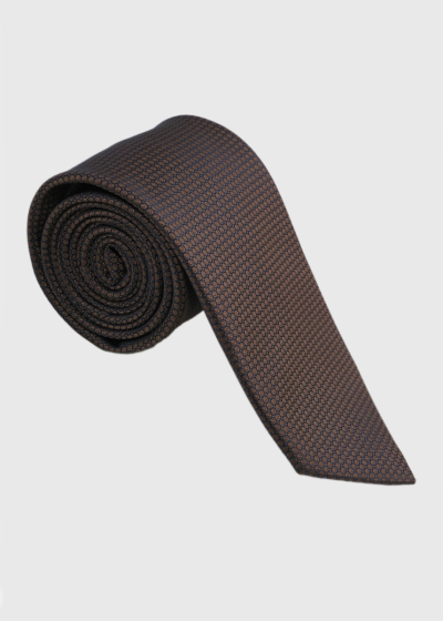 Brown men's tie