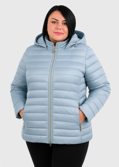 GEOX Plus Size light blue zipped jacket 