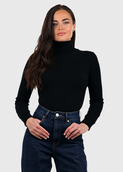 Kristianna black high neck sweater