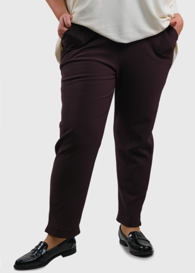 Jamelia Plus Size bordo warm lining pants