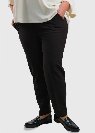Jamelia Plus Size dark brown warm lining pants