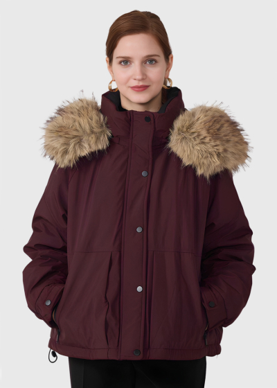 Larbi бордовая короткая куртка