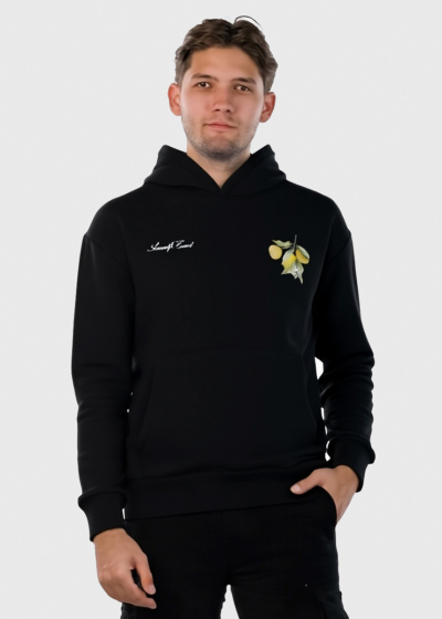 Black hoodie with print