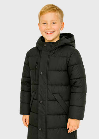 Emir black jacket with hood