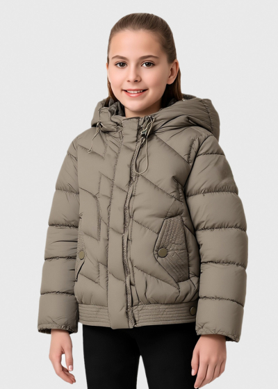 Emmi tumši bēša īsa jaka 