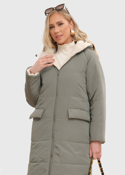 Deli khaki double sided jacket