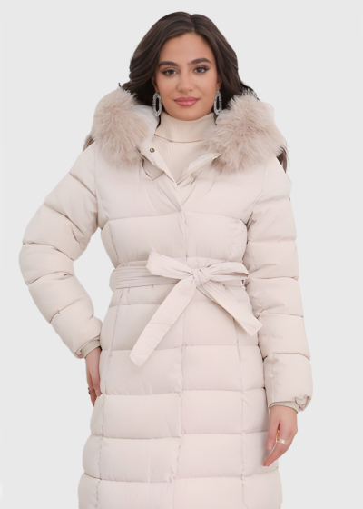 Dorlisa light beige long jacket