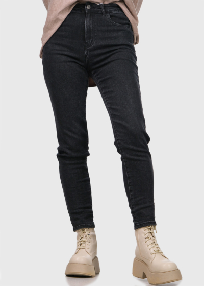 Deo Mom Fit black womens jeans